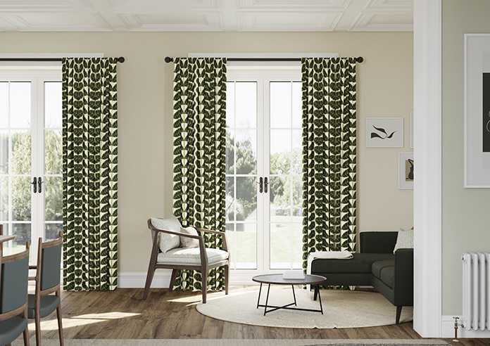 Orla Kiely Botanica Stem, Green - Made to Measure Curtains - Image 3